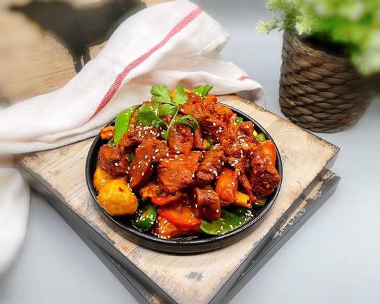 Order 提督香锅红焖羊肉  TIDU lamb steak pot️️樂 food online from Fashion Wok store, Sunnyvale on bringmethat.com
