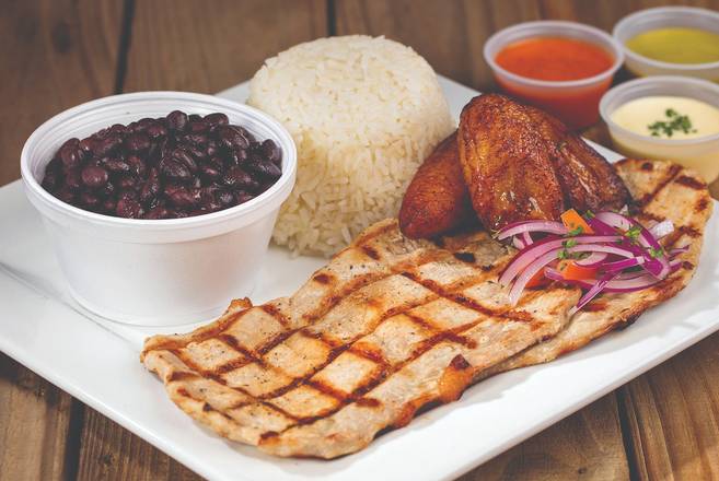 Order Grilled Pork (½ lb) food online from La Granja store, Hollywood on bringmethat.com