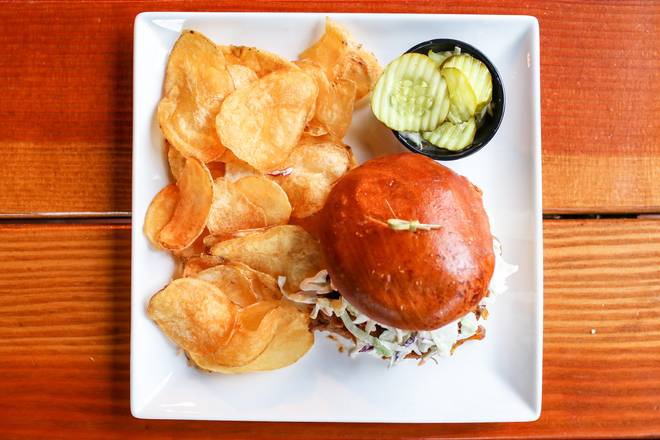 Order Pulled Pork Sandwich  food online from Tommy Tavern + Tap store, Parsippany on bringmethat.com