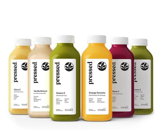 Order Juice Starter Set | Cold Pressed Juice Pack food online from Pressed store, San Diego on bringmethat.com