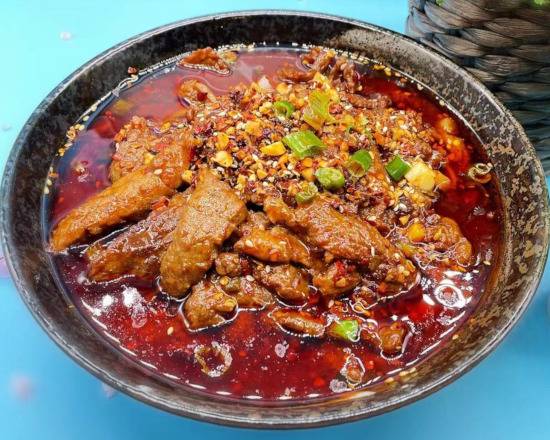 Order 水煮牛肉️️ ️ 樂Boiled beef w/numbing spicy sauce food online from Fashion Wok store, Sunnyvale on bringmethat.com