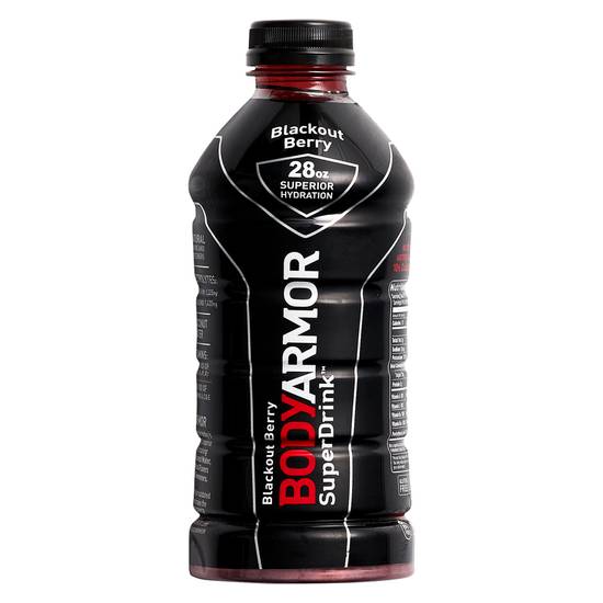 Order BODYARMOR Blackout Berry Sports Drink 28oz Btl food online from Everyday Needs by Gopuff store, Coral Gables on bringmethat.com