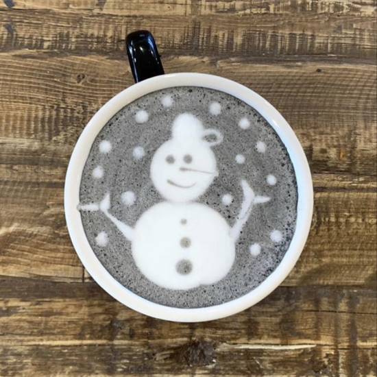 Order Charcoal Raspberry Latte food online from Black Elephant Coffee store, Los Angeles on bringmethat.com