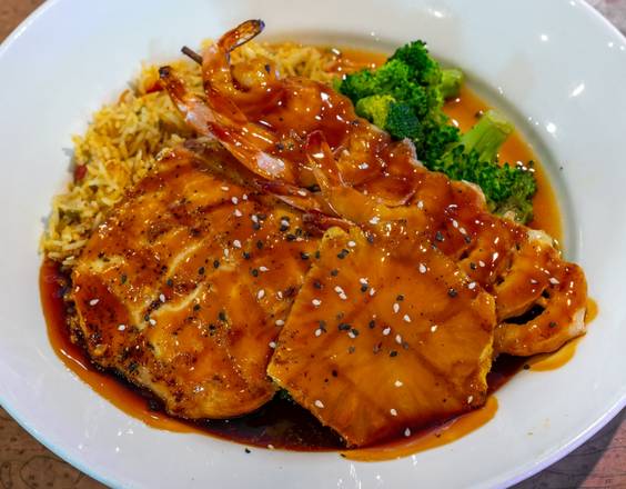 Order Teriyaki Chicken & Shrimp food online from Margaritaville - Front Beach Rd store, Panama City Beach on bringmethat.com
