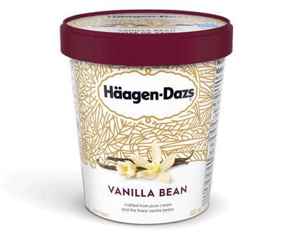 Order Haagen Dazs Vanilla Bean Pint  food online from Fresko Market store, Miami on bringmethat.com