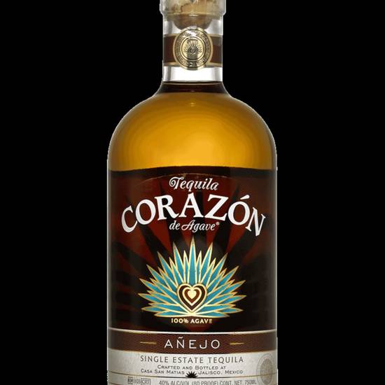 Order CORAZON ANEJO TEQUILA 750ML food online from Rocky Liquor store, Claremont on bringmethat.com