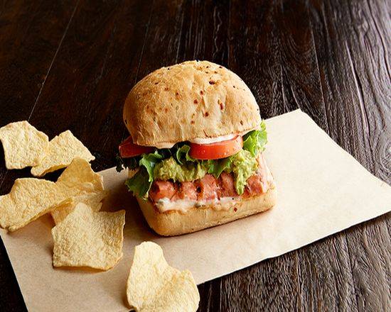 Order Wild Salmon-wich (Manager's Special) food online from Jason Deli store, Decatur on bringmethat.com