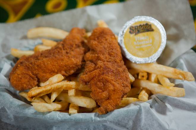 Order Kids Fried Chicken Fingers and Fries food online from Sports Grill South store, Miami on bringmethat.com