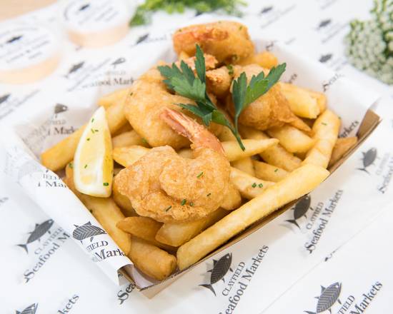 Prawn Cutlets and Chips