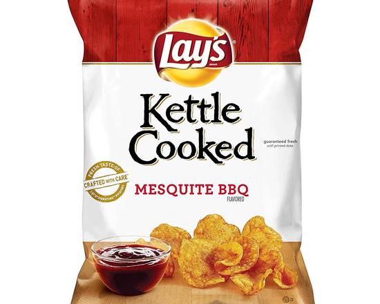 Order Lays kettle cooked Mesquite BBQ 8oz food online from Fresko Market store, Miami on bringmethat.com