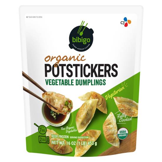 Order Bibigo Frozen Organic Vegetable Potstickers 16oz food online from Everyday Needs by Gopuff store, Baton Rouge on bringmethat.com