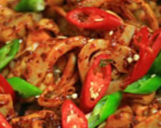 Order Gobchang Bokum/Stir Fried Beef Tripe food online from Gangnam Korean Restaurant store, Jacksonville on bringmethat.com