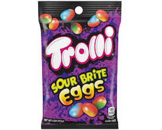 Order Trolli Sour Brite Eggs 4oz food online from George's Market store, San Francisco on bringmethat.com