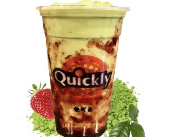 Order Strawberry Matcha food online from Quickly Boba store, Los Angeles on bringmethat.com