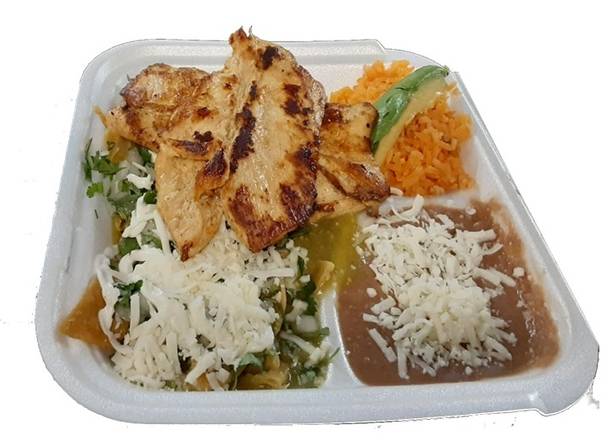 Order Chilaquiles de Pollo food online from Gonzalo Taqueria Y Carnitas store, Lake Worth on bringmethat.com