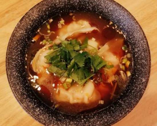 Order Hot and Sour Pot Sticker Soup 酸辣汤饺 food online from Sakura Ramen store, Southwest Ranches on bringmethat.com