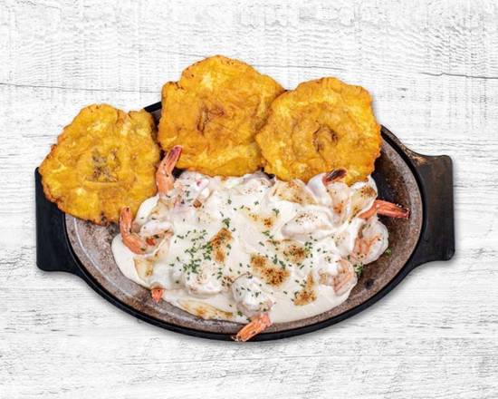 Order Camarones Al Ajillo Gratinados food online from Noches De Colombia store, Fairview on bringmethat.com