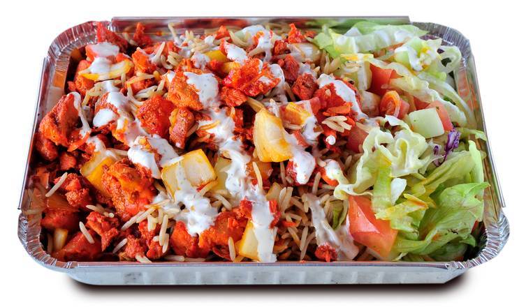 Order Chicken over Rice Platter food online from Shah's Halal Food store, New Hyde Park on bringmethat.com
