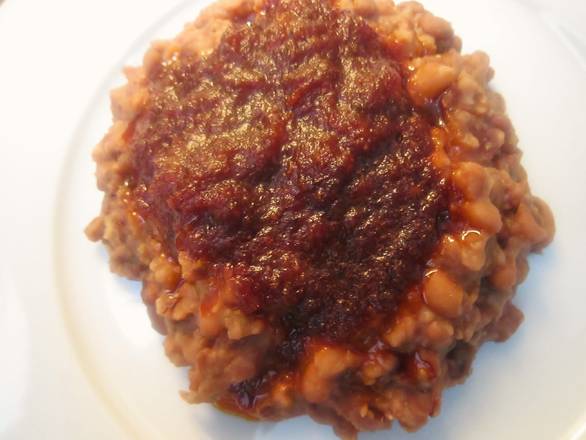 Order Refried Black Eyed Pea Beans (Ewa Agoyin) with Stew and Fried Plantains. food online from Jollof Land store, Austin on bringmethat.com