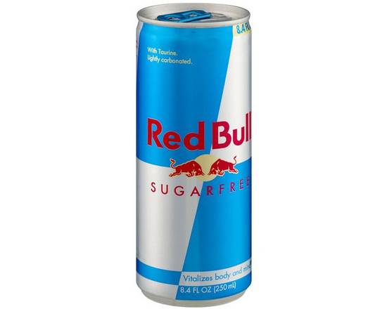 Order Red Bull Sugarfree (8 oz) (Can) food online from Gonzalo Taqueria Y Carnitas store, Lake Worth on bringmethat.com
