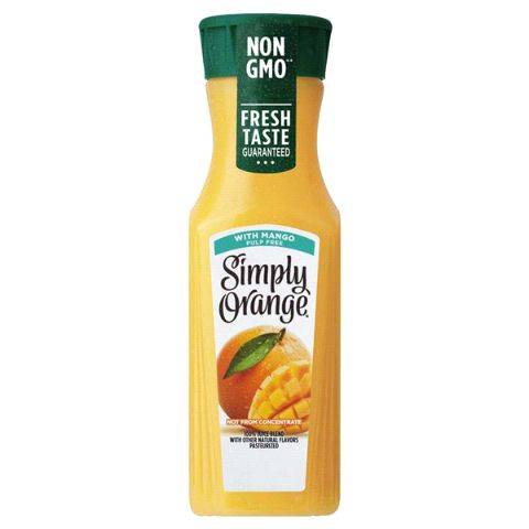 Order Simply Orange Mango 11.5oz food online from Stripes store, Houston on bringmethat.com