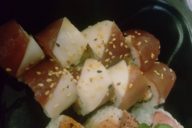 Order Candy Cane Roll food online from Hokkaido store, Winter Springs on bringmethat.com