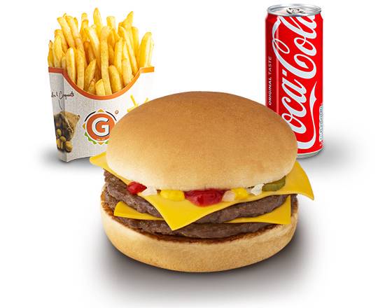Menu Double cheese burger
