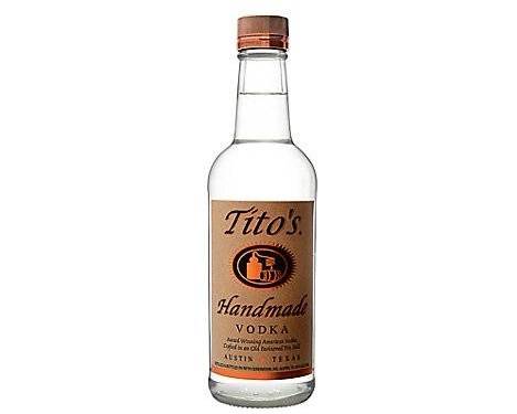 Order Tito's, 375mL vodka (40.0% ABV) food online from Woodbury Wine & Spirits store, ORLANDO on bringmethat.com