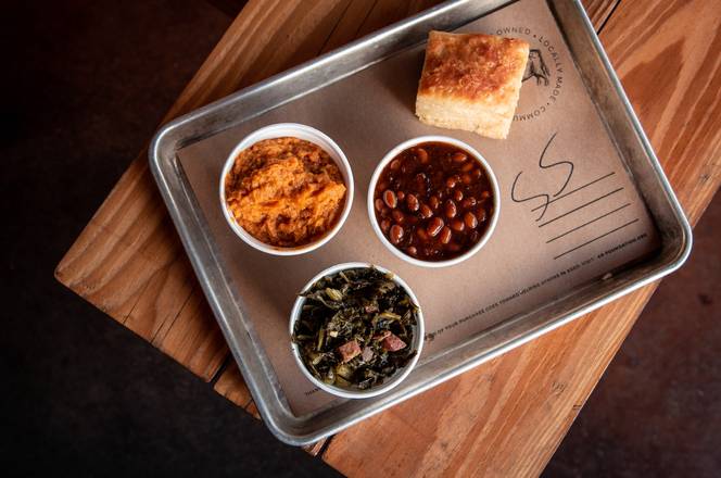 Order Side Sampler food online from 4 Rivers Smokehouse - UCF store, Orlando on bringmethat.com