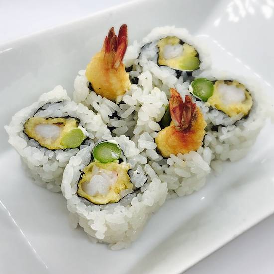Order Shrimp Tempura Cut Roll food online from K-ZO Restaurant store, Culver City on bringmethat.com