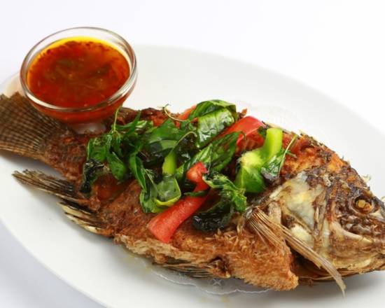 Order TS1. Whole Tilapia Fish food online from Thai Boom store, Beverly Hills on bringmethat.com