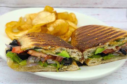 Order Grilled Veggie Pesto food online from Selma Chicago Pizzeria store, Rancho Santa Margarita on bringmethat.com