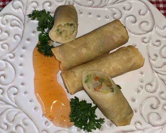 Order Spring Roll (4 pcs) food online from Crispy Chicken & Rice store, Garland on bringmethat.com