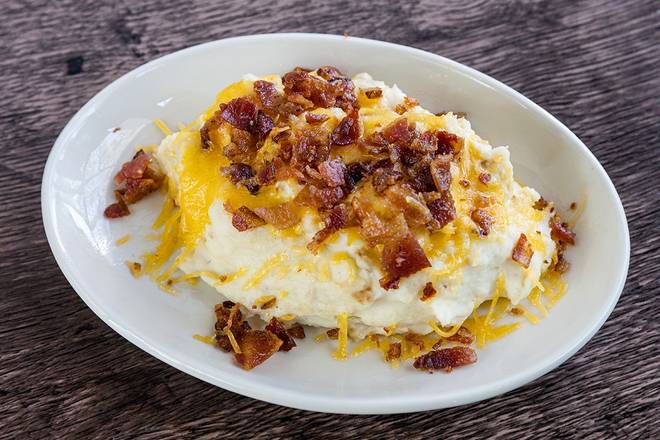 Order Loaded Mashed Potatoes food online from Wood Ranch BBQ & Grill store, Rancho Santa Margarita on bringmethat.com