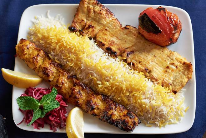 Order Chicken soltani food online from Shiraz Cuisine store, Watertown on bringmethat.com
