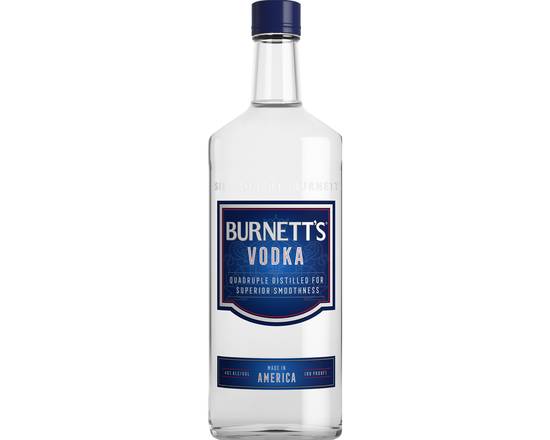 Order BURNETT'S VODKA 750ML  40% ABV food online from Princess Liquors store, Port Saint Lucie on bringmethat.com