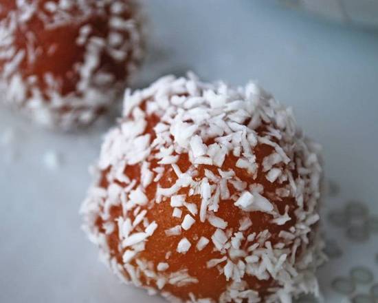Order Gulab Jamun (2pcs) food online from Namaste Indian Cuisine store, Portland on bringmethat.com