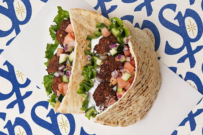 Order Falafel Pita Sandwich Pita food online from Saint Pita store, Secaucus on bringmethat.com