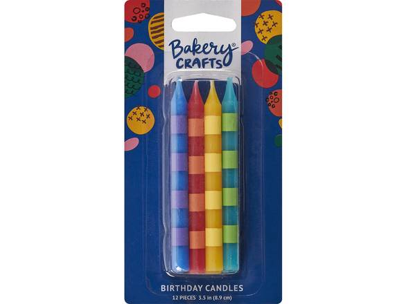 Primary Stripes Candles