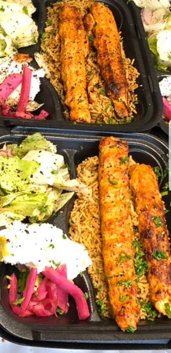 Order Chicken Kafta Kabob Platter food online from Aladdin Mediterranean Restaurant store, MIAMI on bringmethat.com