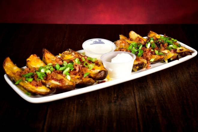 Order Loaded Potato Skins food online from Aspen Creek Grill store, Noblesville on bringmethat.com