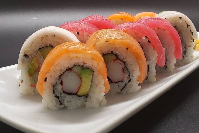 Order Rainbow Roll food online from Siam Rice store, Miami on bringmethat.com
