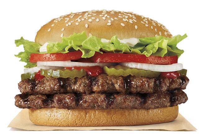 Order Double WHOPPER® food online from Burger King store, St Petersburg on bringmethat.com