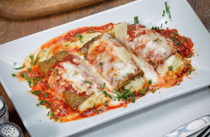 Order Eggplant Rollatini Appetizer (3 pcs) food online from Mangiano Pizza Restaurant & Catering store, Hanover on bringmethat.com