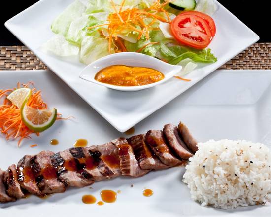 Order Steak Teriyaki food online from Akashi Japanese Restaurant store, Miami on bringmethat.com