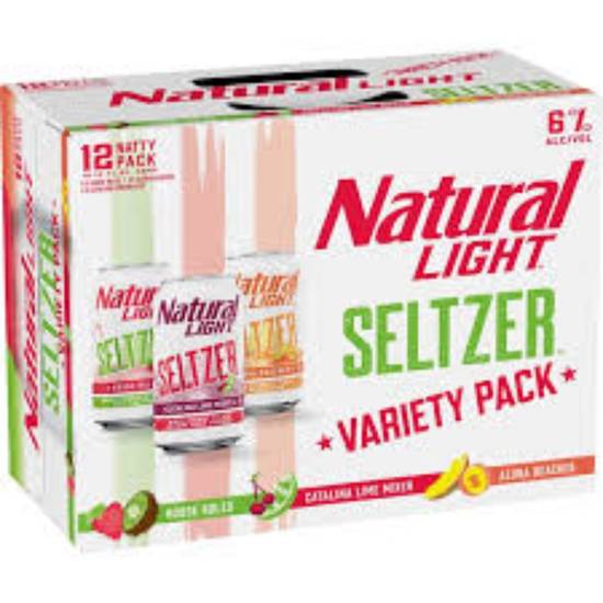 Order Natural LIGHT SELTZER VARIETY 12PACK food online from The Village Store store, San Diego on bringmethat.com