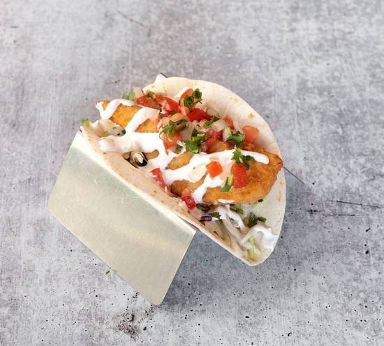 Order Baja Fish Taco food online from Tin Lizzys Cantina store, Atlanta on bringmethat.com