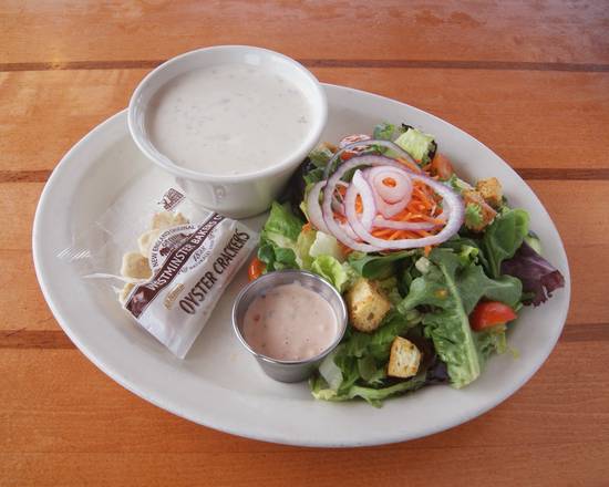 Order Clam Chowder and Salad Combination food online from Ivar store, Mukilteo on bringmethat.com