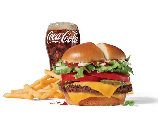 Order Large Jumbo Jack® Cheeseburger Combo food online from Jack in the Box store, Port Arthur on bringmethat.com