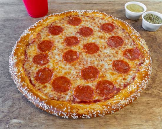 Order Pepperoni Pizza food online from Jacksonville Soft Pretzels store, Jacksonville on bringmethat.com